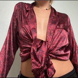 Vintage VS silk pj top